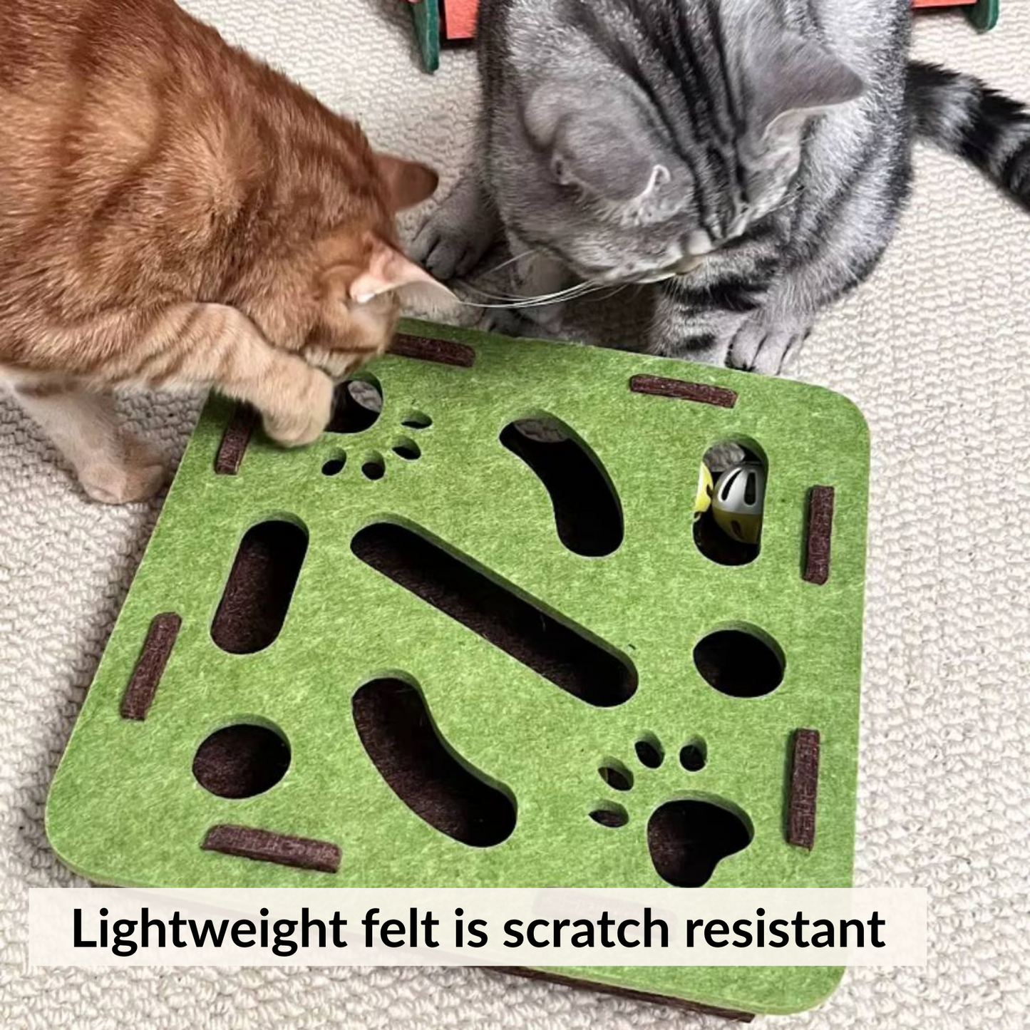 Cat Toy Puzzle Box - Keep Your Cat Active & Entertained