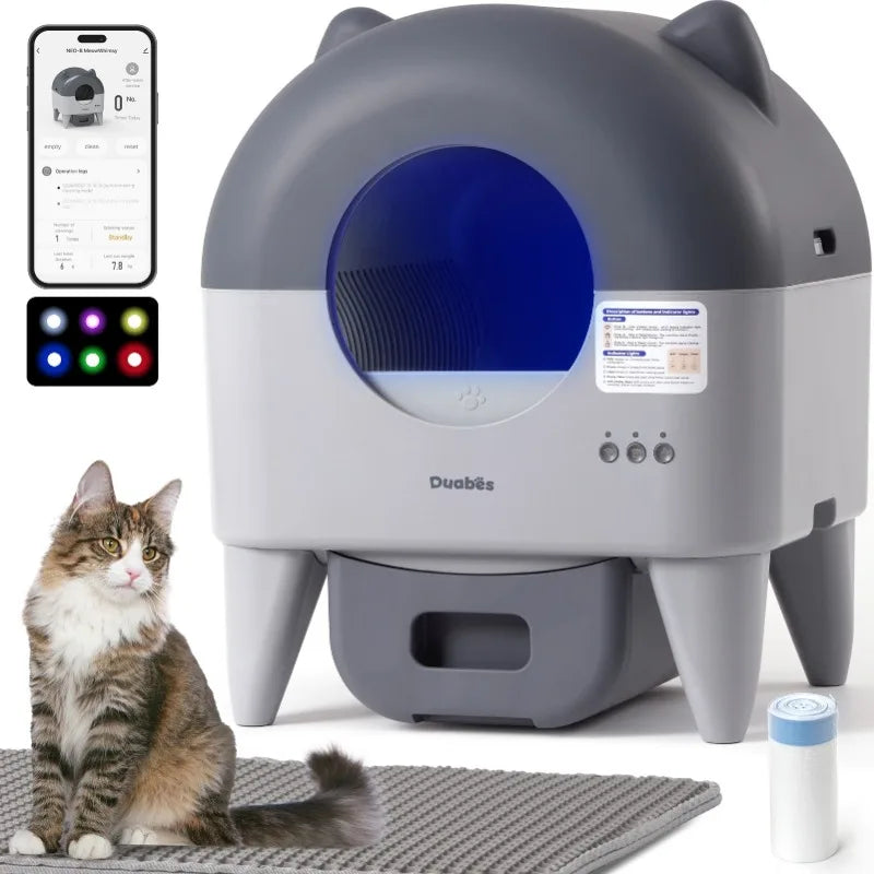 Self Cleaning Litter Box with Smart App Control