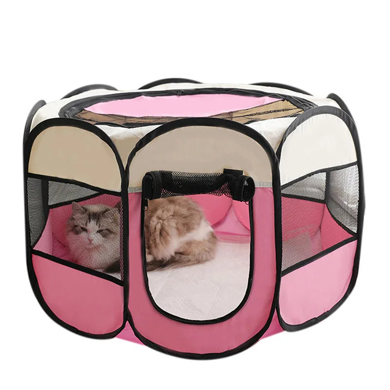 Foldable Octagonal Cat Tent