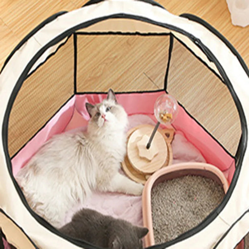 Foldable Octagonal Cat Tent