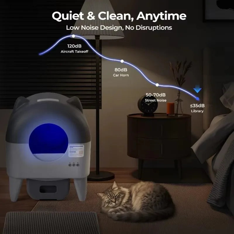 Self Cleaning Litter Box with Smart App Control