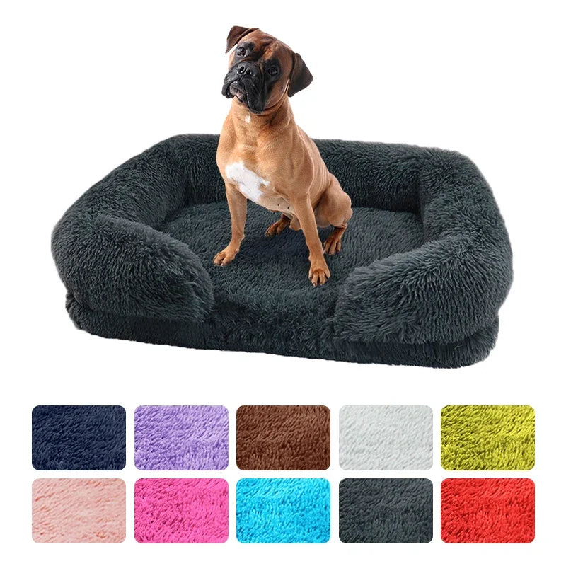 Large Plush Dog Bed