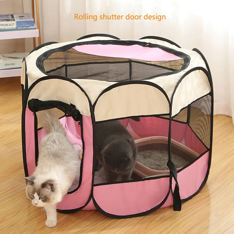 Foldable Octagonal Cat Tent