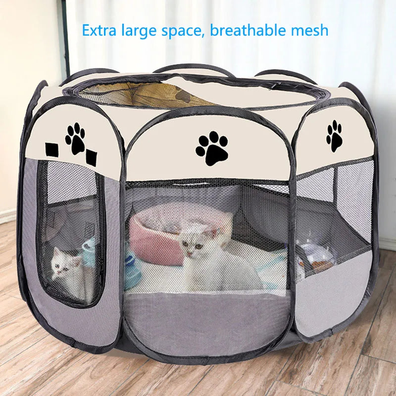 Foldable Octagonal Cat Tent