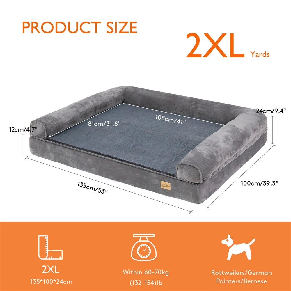 Large Orthopedic Dog Bed Sofa