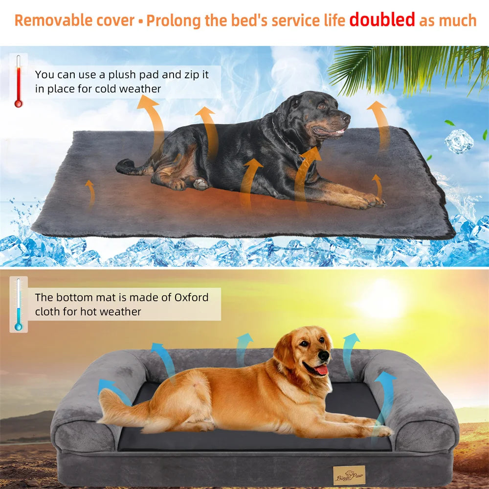 Large Orthopedic Dog Bed Sofa