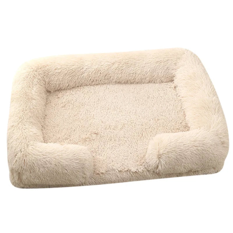 Large Plush Dog Bed