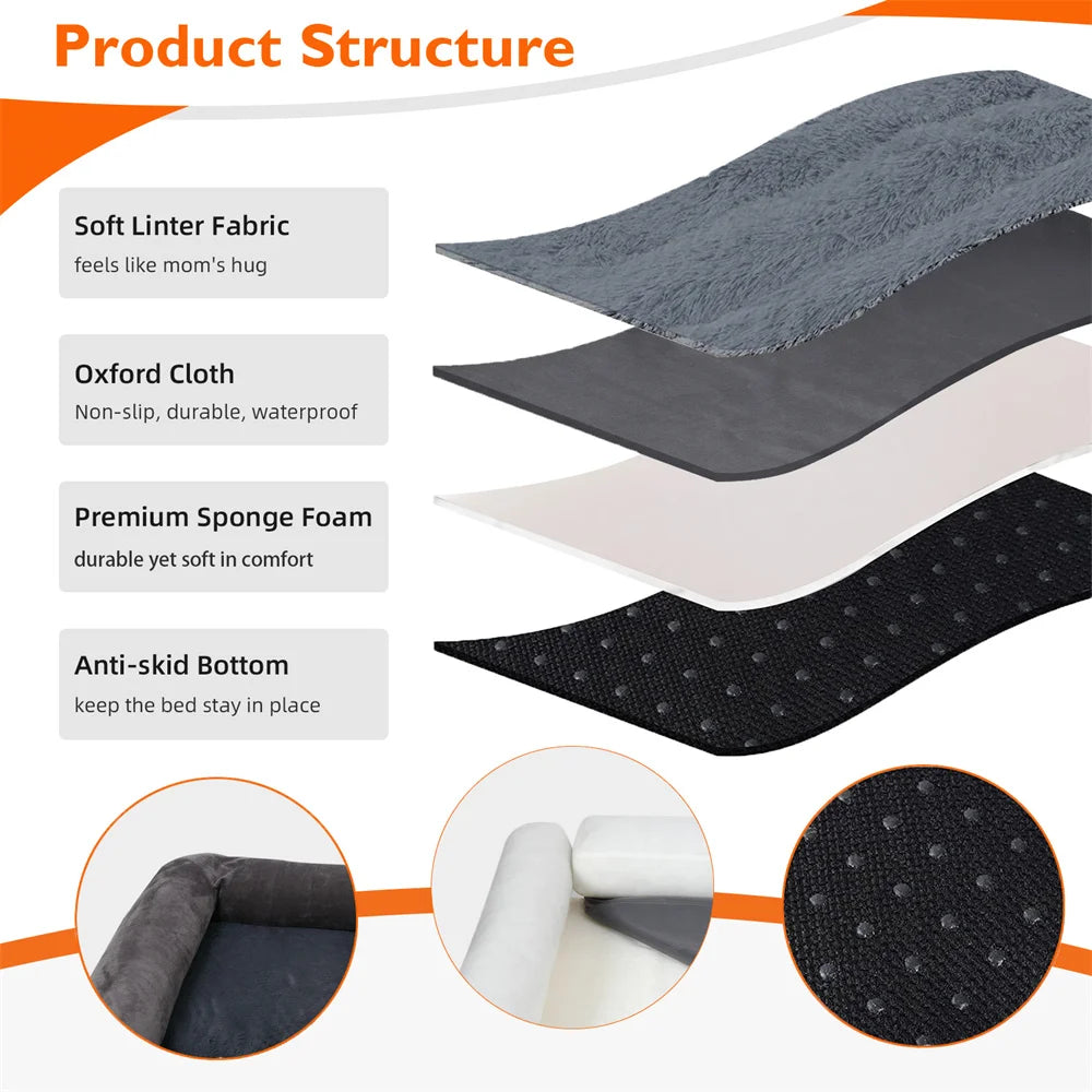 Large Orthopedic Dog Bed Sofa