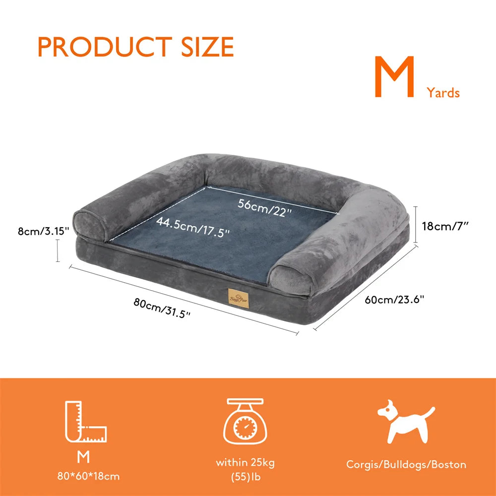 Large Orthopedic Dog Bed Sofa