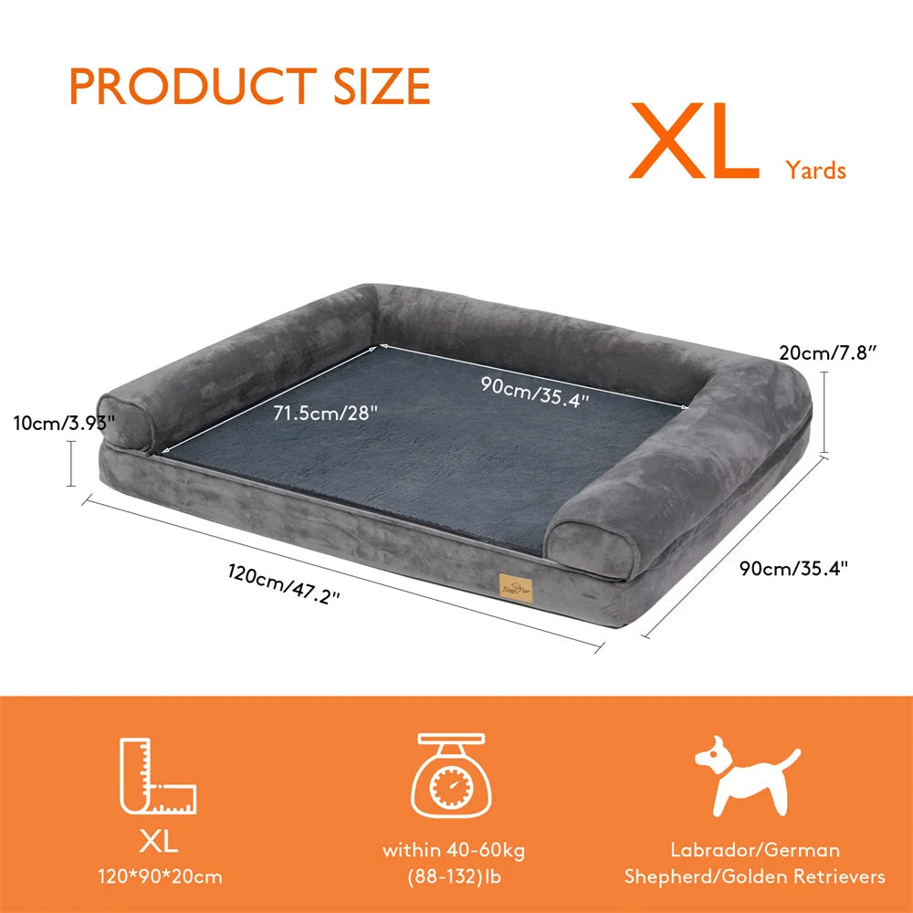 Large Orthopedic Dog Bed Sofa