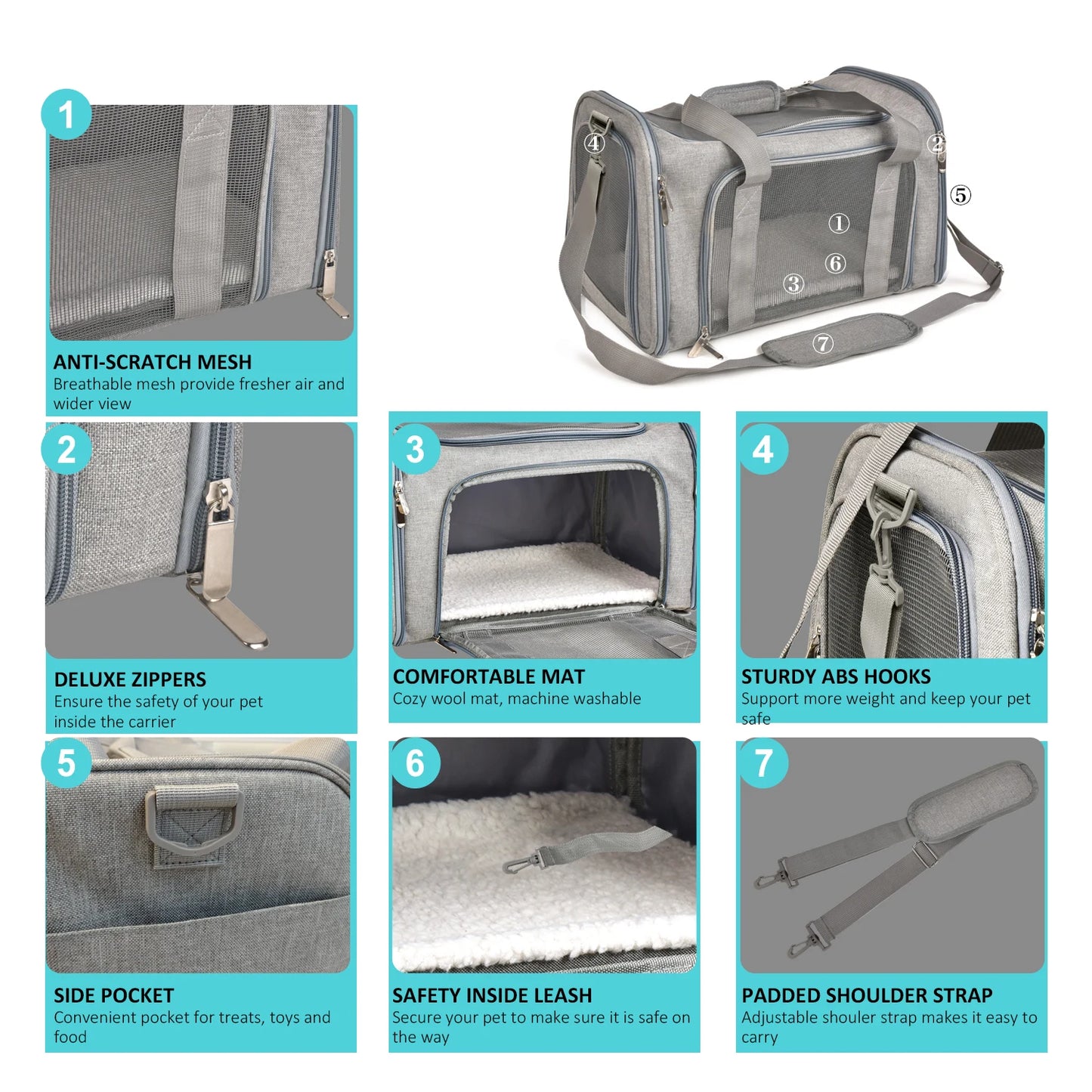 Pet Carrier Bag for Travel
