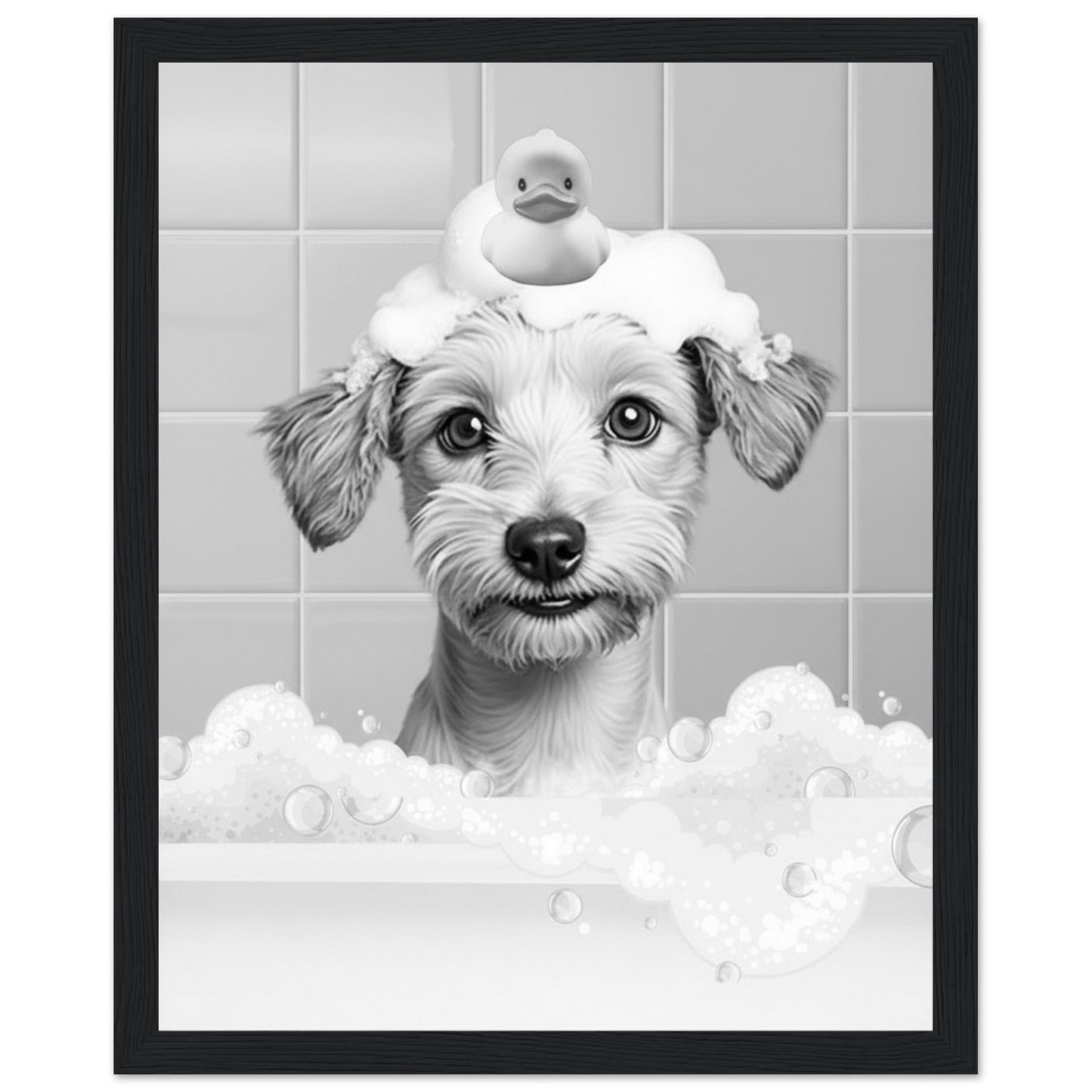 Personalized Dog Bath Tub Portrait