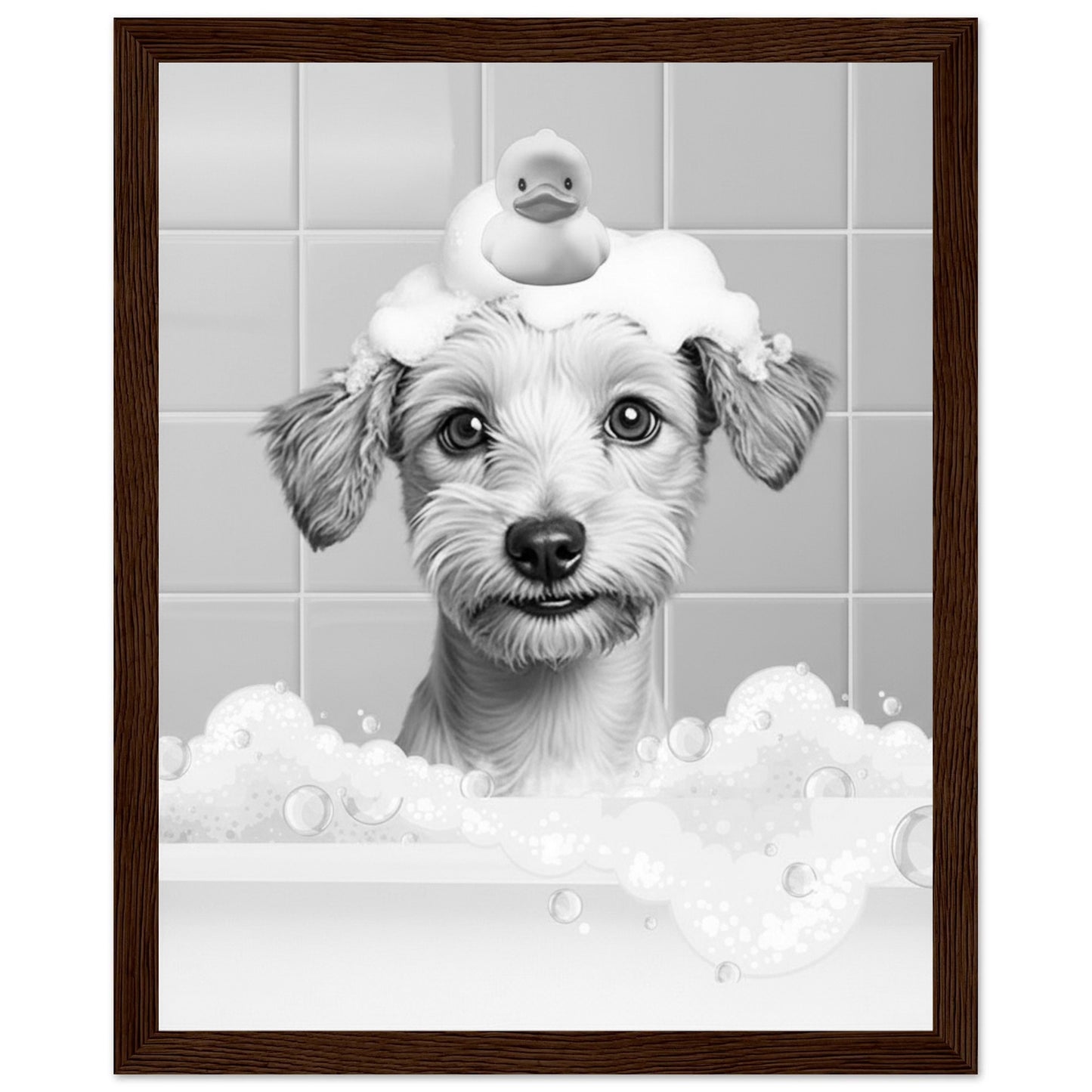 Personalized Dog Bath Tub Portrait