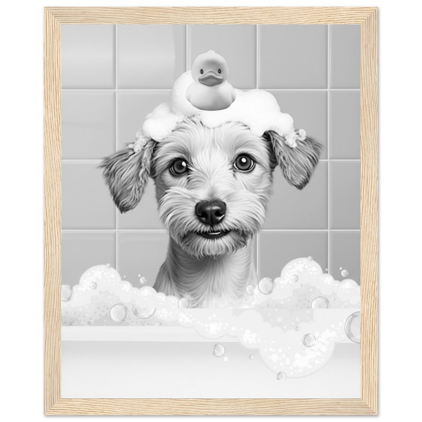 Personalized Dog Bath Tub Portrait