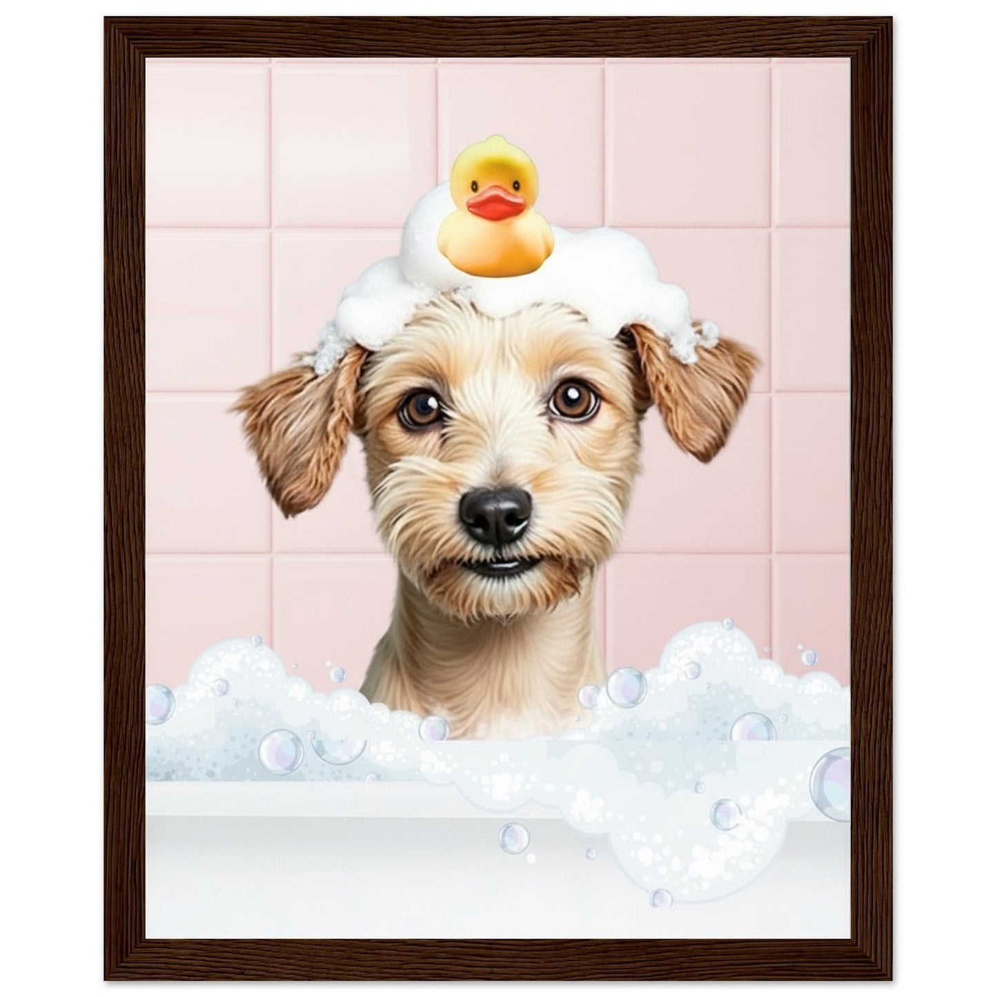 Personalized Dog Bath Tub Portrait