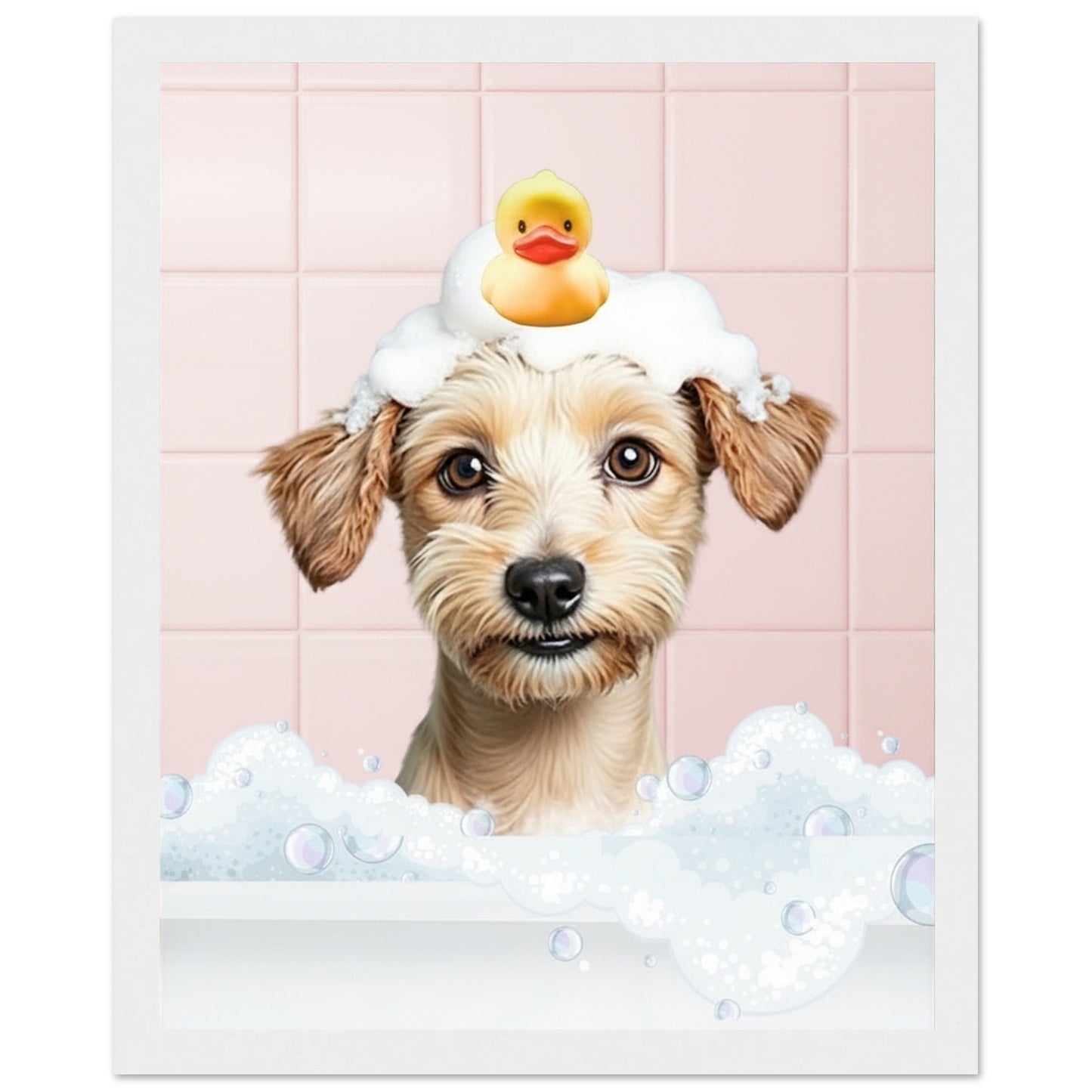 Personalized Dog Bath Tub Portrait