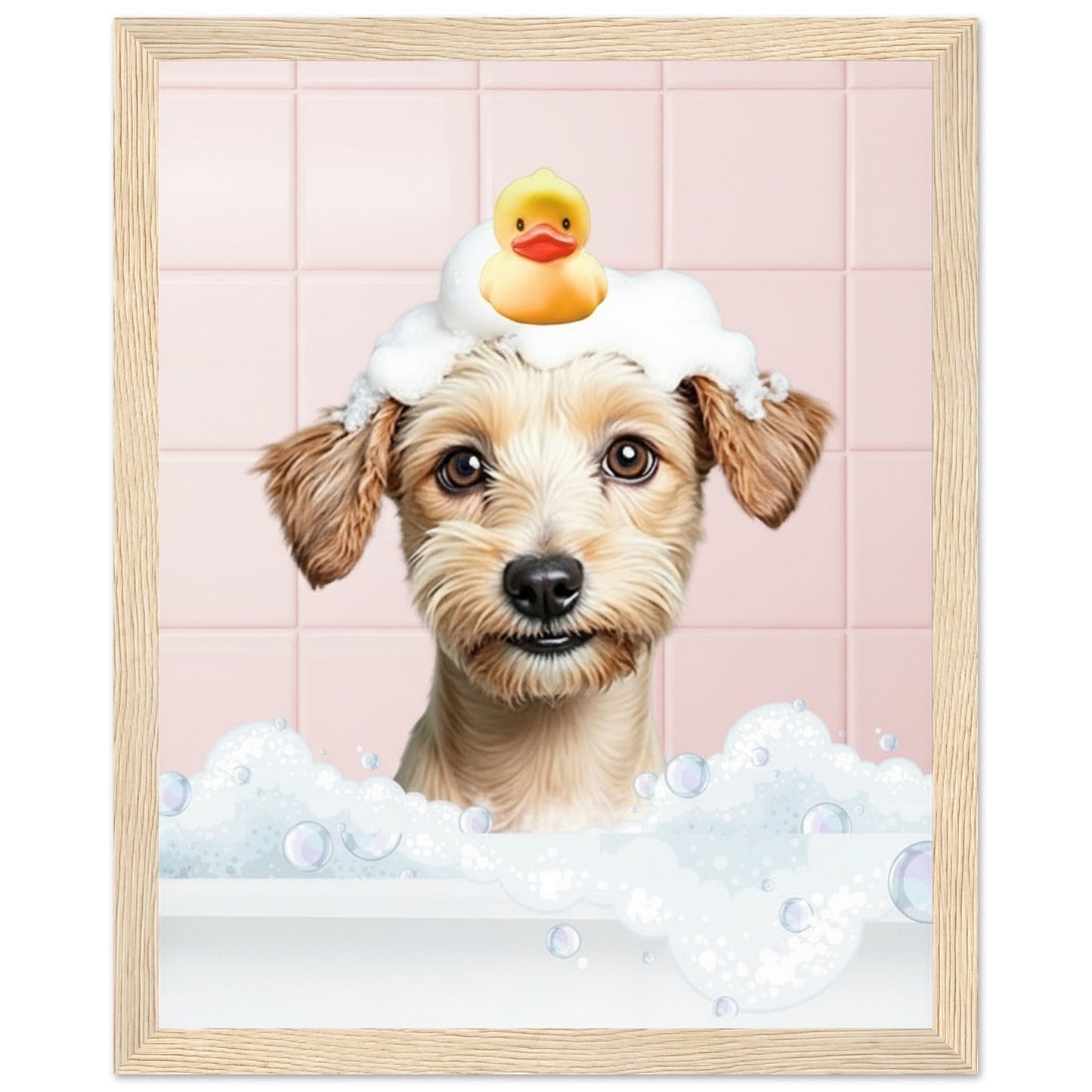 Personalized Dog Bath Tub Portrait