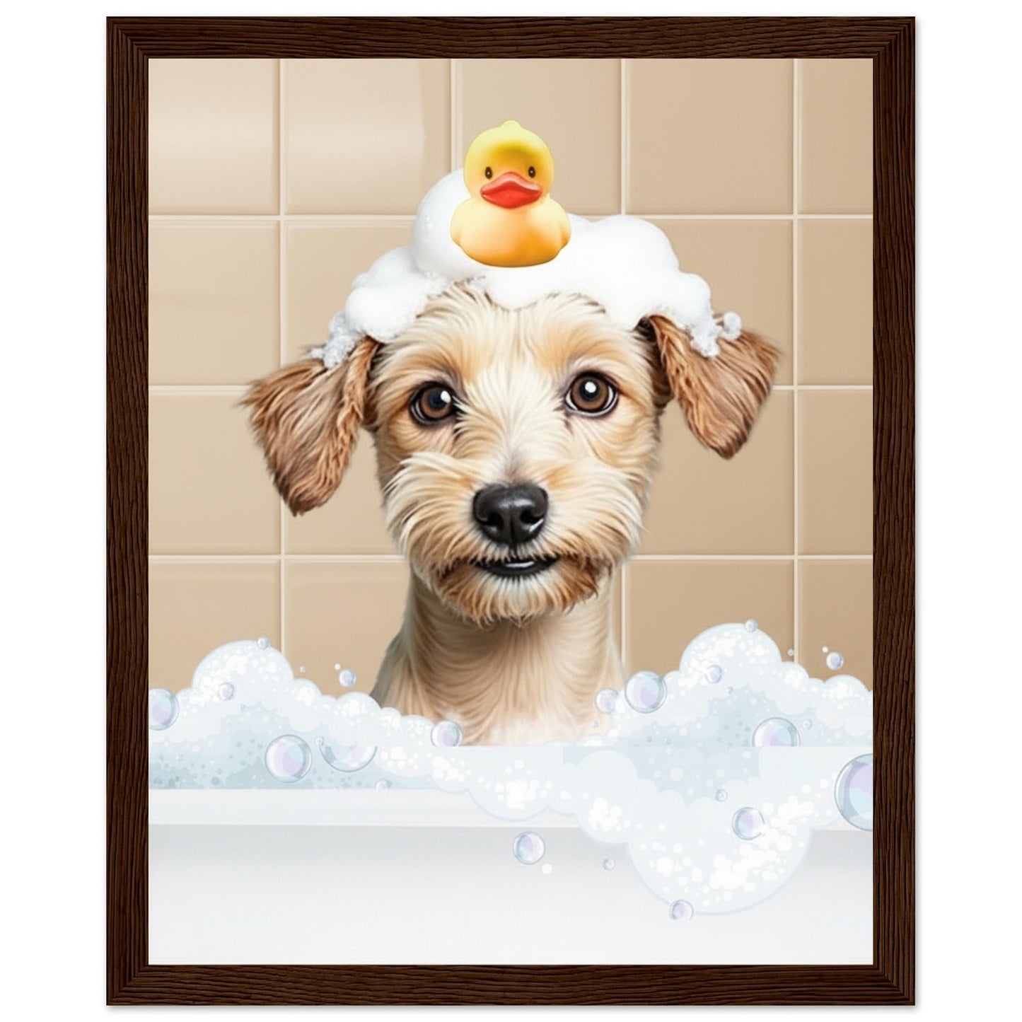 Personalized Dog Bath Tub Portrait