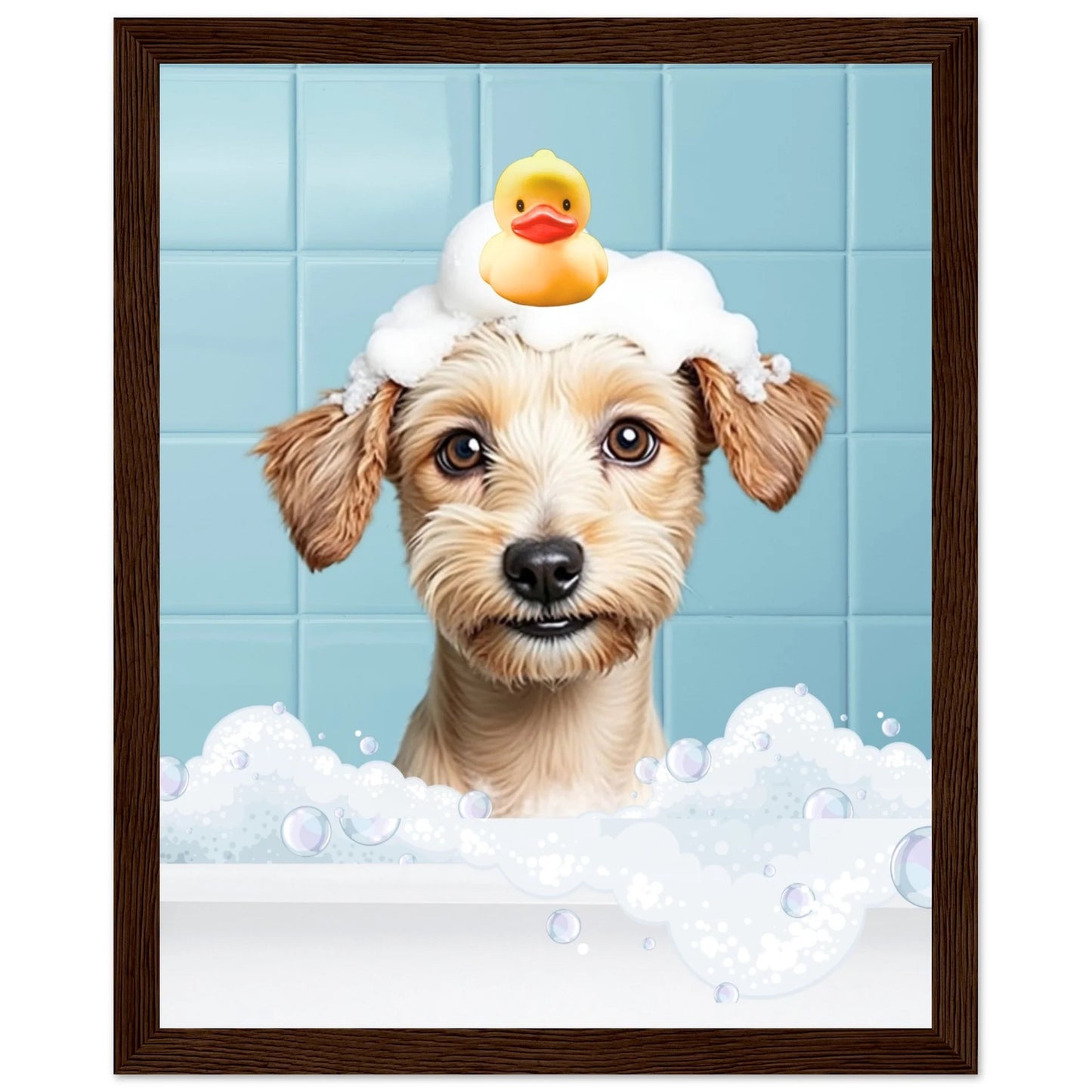 Personalized Dog Bath Tub Portrait
