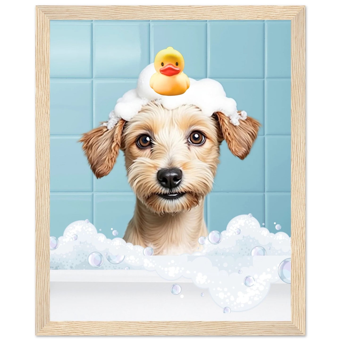 Personalized Dog Bath Tub Portrait