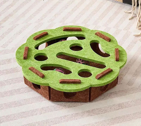 Cat Toy Puzzle Box - Keep Your Cat Active & Entertained