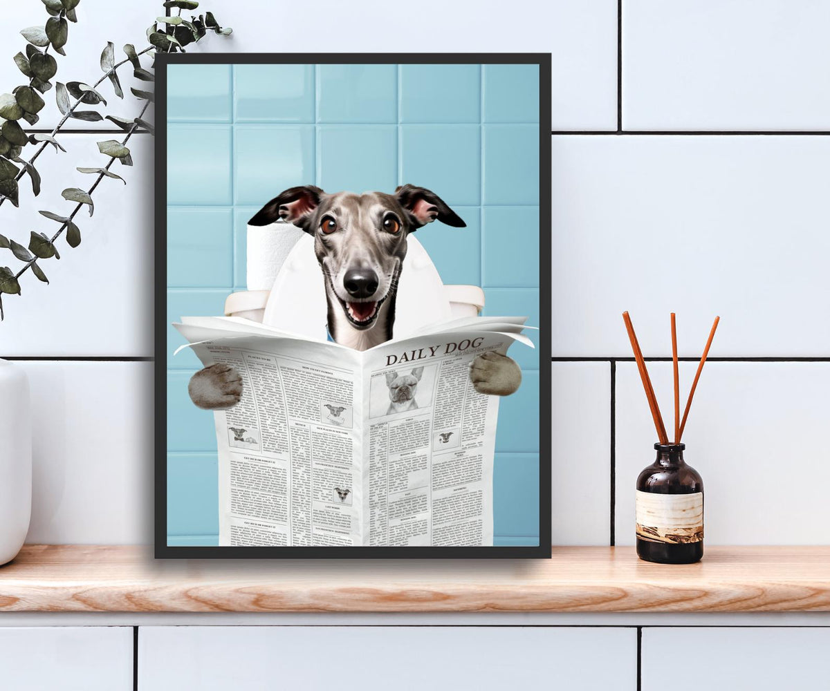 Custom Pet Bath Portrait - Newspaper