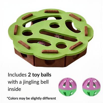Cat Toy Puzzle Box - Keep Your Cat Active & Entertained