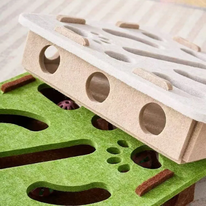 Cat Toy Puzzle Box - Keep Your Cat Active & Entertained