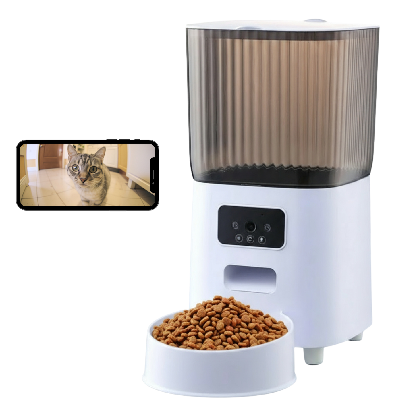 5L Automatic Cat Feeder With Camera