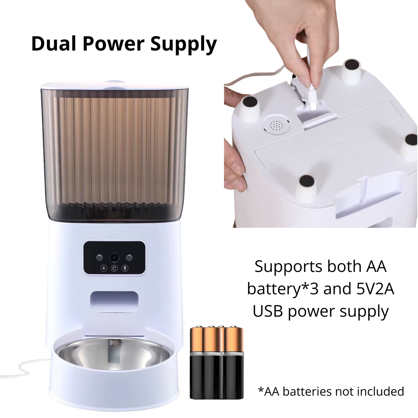 5L Automatic Cat Feeder With Camera