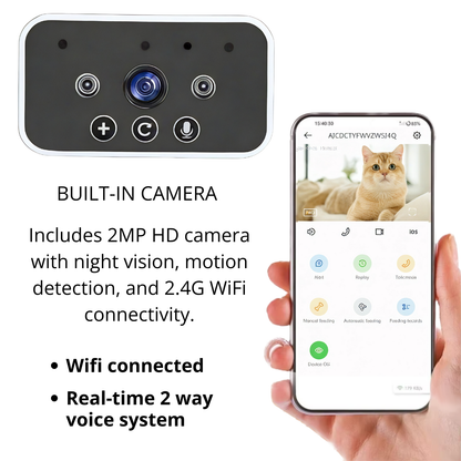 5L Automatic Cat Feeder With Camera