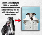 Custom Pet Bath Portrait - Newspaper