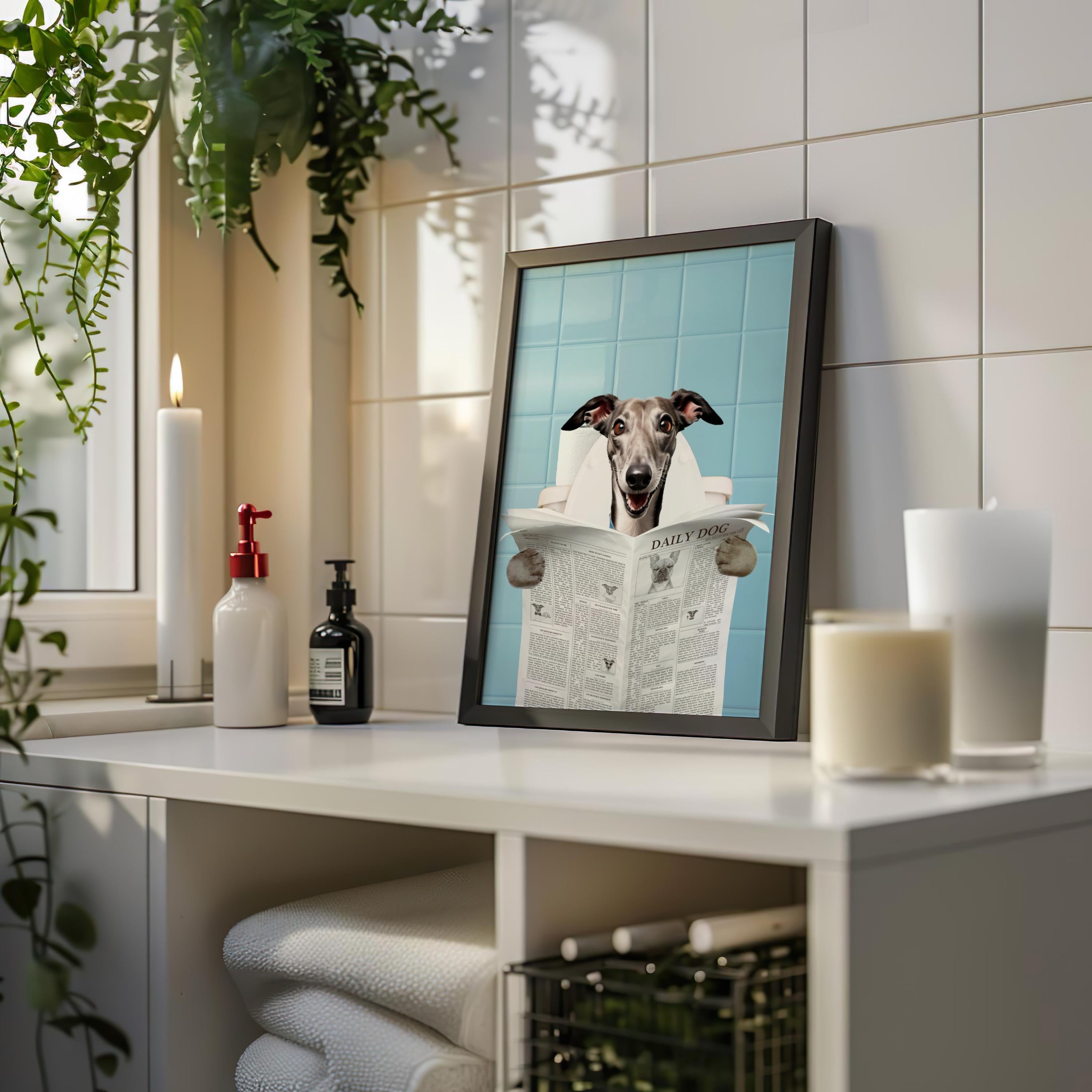 Custom Pet Bath Portrait - Newspaper