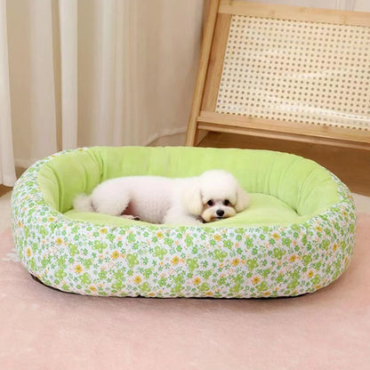 Floral All-Season Dog Bed