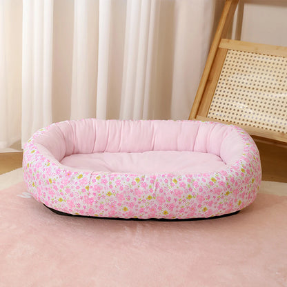 Floral All-Season Dog Bed