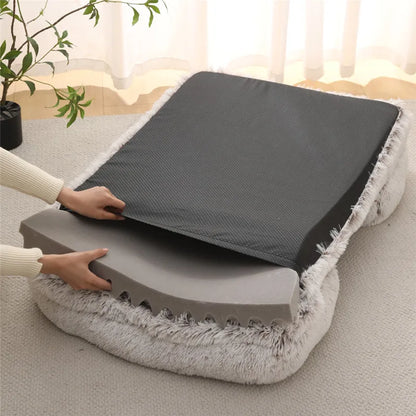 Large Plush Dog Bed