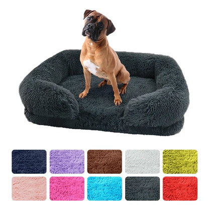 Large Plush Dog Bed
