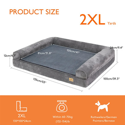 Large Orthopedic Dog Bed Sofa