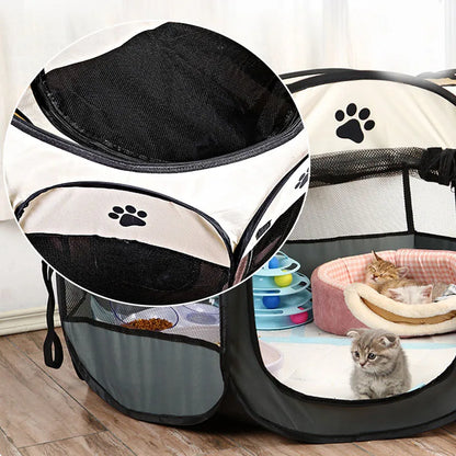 Foldable Octagonal Cat Tent