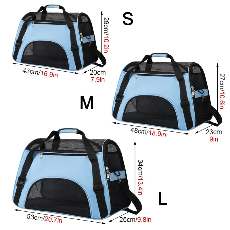 Portable Mesh Pet Carrier