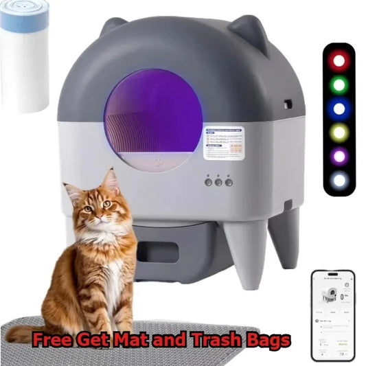 Self Cleaning Litter Box with Smart App Control