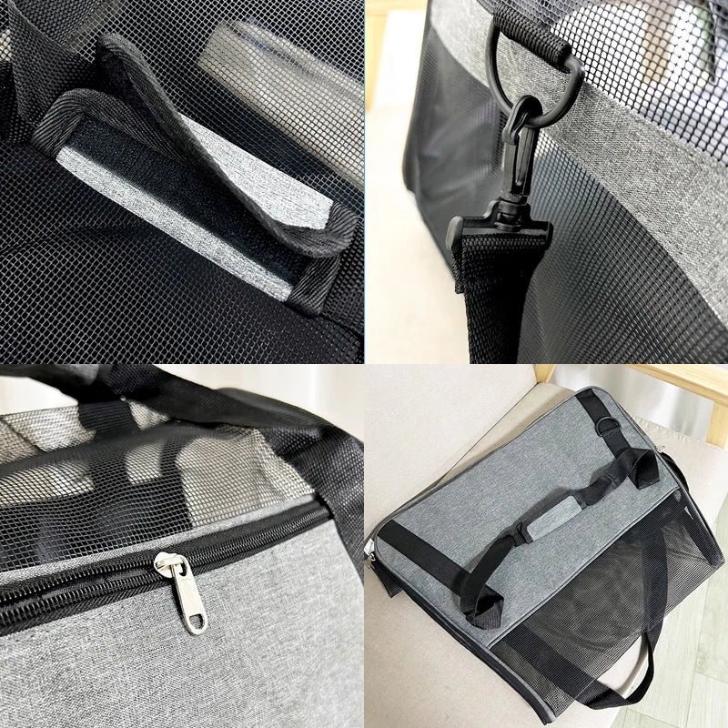 Portable Mesh Pet Carrier