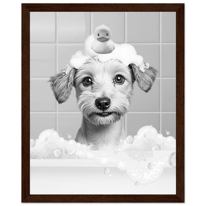 Personalized Dog Bath Tub Portrait
