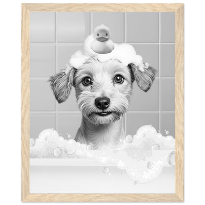 Personalized Dog Bath Tub Portrait