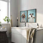 Custom Pet Bath Portrait - Bathrobe