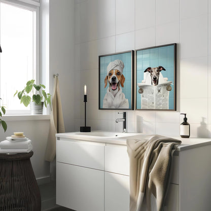Personalized Dog Bathrobe Portrait