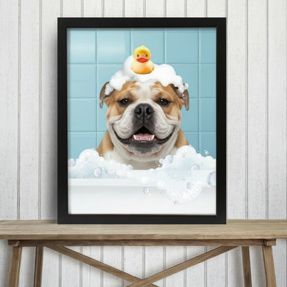 Personalized Dog Bath Tub Portrait