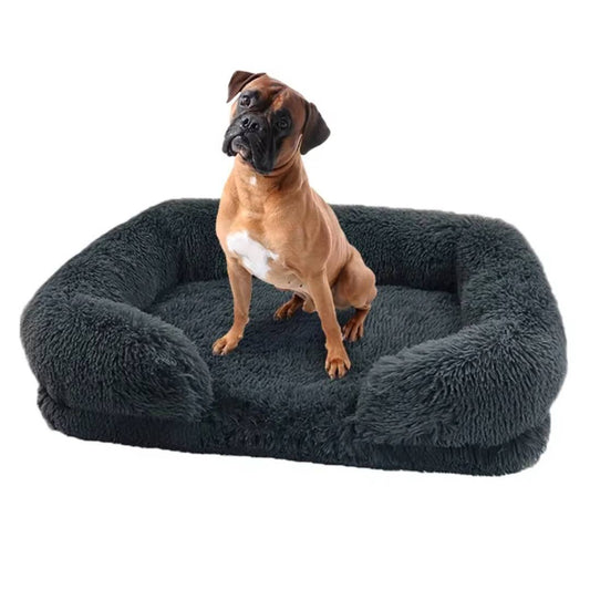 Large Plush Dog Bed