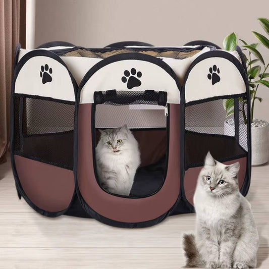 Foldable Octagonal Cat Tent