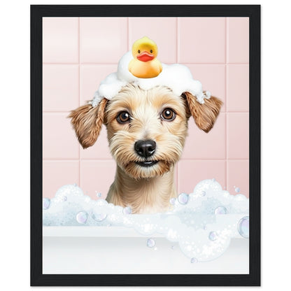 Personalized Dog Bath Tub Portrait
